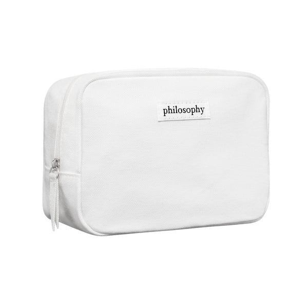 white cotton pouch